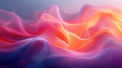 Fototapeta premium A colorful abstract painting create a dynamic and vibrant scene wave.