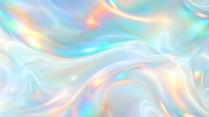 Fototapeta premium Abstract trendy holographic background. Real texture in pale violet, pink and mint colors with scratches and irregularities. Abstract trendy holographic background with real texture in pale violet pin