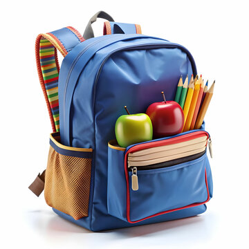 recommend clip art: view of school backpack