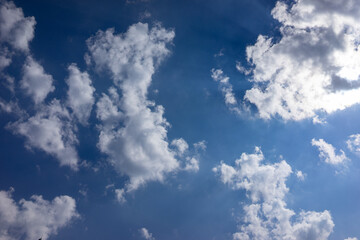 blue sky with clouds