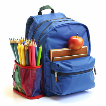 recommend clip art: view of school backpack
