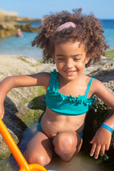 Enfant fille plage