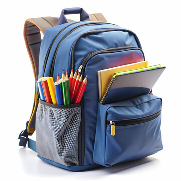 recommend clip art: view of school backpack