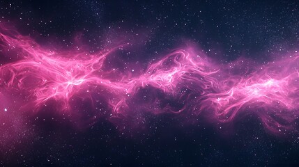 Pink Nebula in Outer Space.
