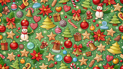 Christmas seamless pattern. Christmas decorative background. merry Christmas 2024, merry christmas wallpaper, easter seamless pattern