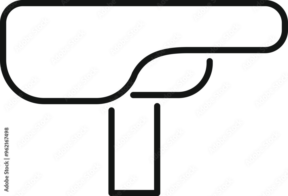 Poster simple vector showing a bicycle seat with a curved shape for a comfortable ride