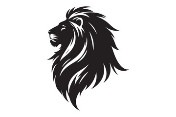 Lion Silhouette Symbol Icon of Courage and Authority