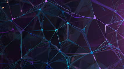 abstract spider web background with chaotic, overlapping strands that form geometric patterns