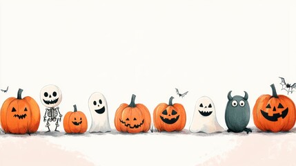 Halloween frame for text