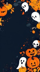 Halloween frame for text