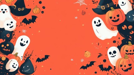 Halloween frame for text