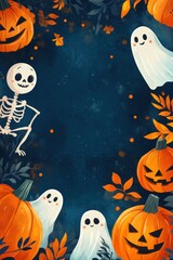 Halloween frame for text