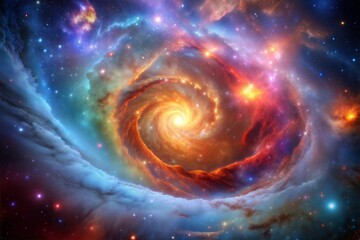 Colorful vortex in deep space captured in stunning astrophotography