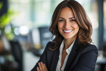 Fototapeta premium portrait of a businesswoman smiling