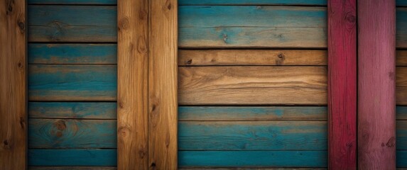 Wooden panel background with horizontal stripes.