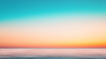 Obraz premium A tropical sunset gradient transitioning from vibrant turquoise to coral capturing the essence of a warm evening on a distant beach ideal for bold and energetic designs