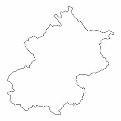Beijing outline map