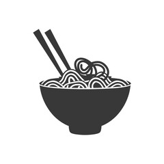 Bowl of Noodles with Chopsticks