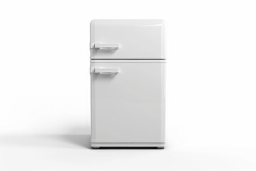 Isolated white refrigerator
