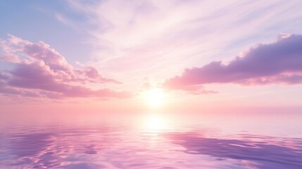 Obraz premium Tranquil Ocean Sunset