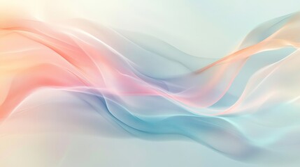 Fototapeta premium Soft Flowing Pastel Waves