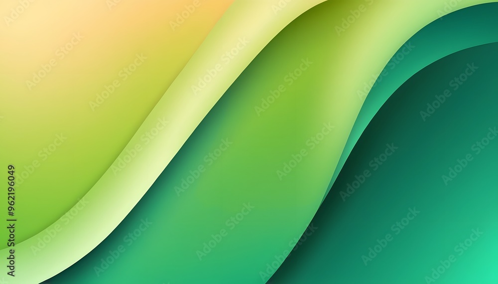 Poster curve line layer background. for template cell phone backgrounds. vector illustration with green col