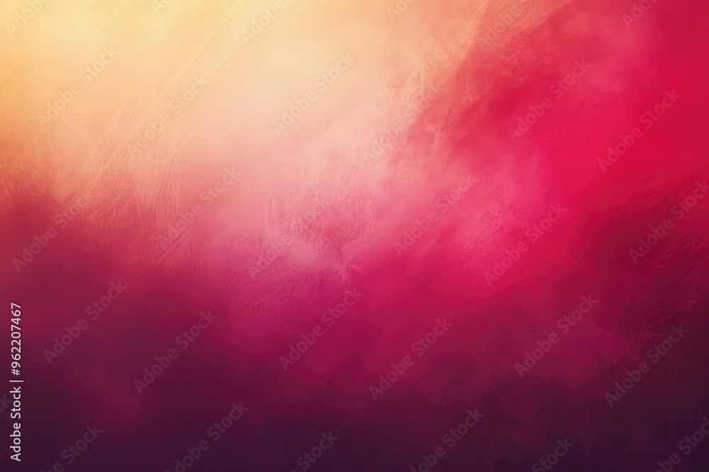 Poster Abstract Blurred Background with Gradual Color Transitions from Yellow to Red