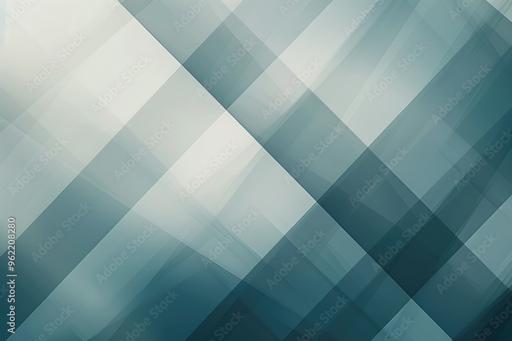 Aufkleber abstract geometric pattern with diagonal lines and gradient shades of teal and white