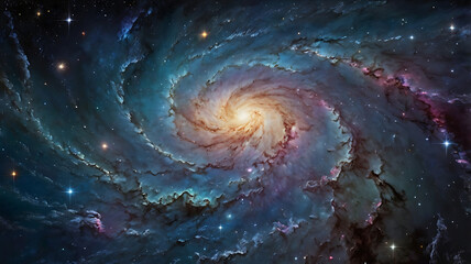 Colorful space galaxy cloud nebula. Stary night cosmos, close up of vibrant nebula in the night sky, view from outer space background, colorful abstract nebula space galaxy, fantastic supernova