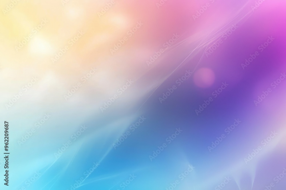 Poster abstract pastel gradient background with soft glowing lines