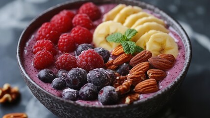 healthy breakfast options, start your day with a nutritious acai bowl topped with fresh fruits and nuts for a delicious and energizing breakfast option