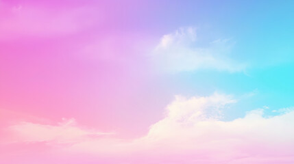 A colorful sky with pink, blue, and purple clouds