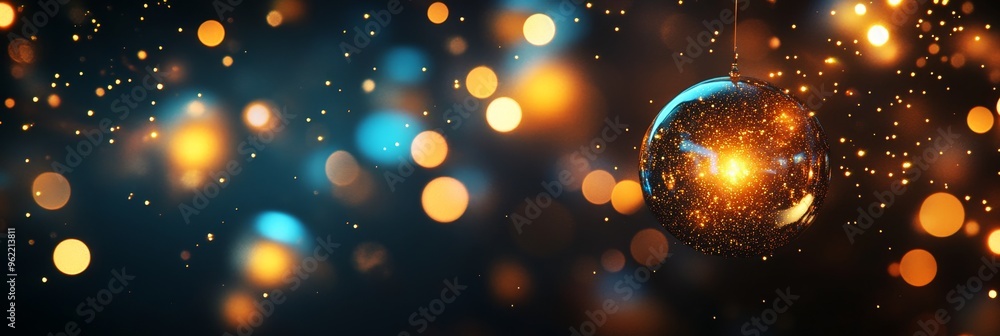 Aufkleber a captivating abstract background featuring a shiny orb with a mesmerizing glow. surrounding it are 