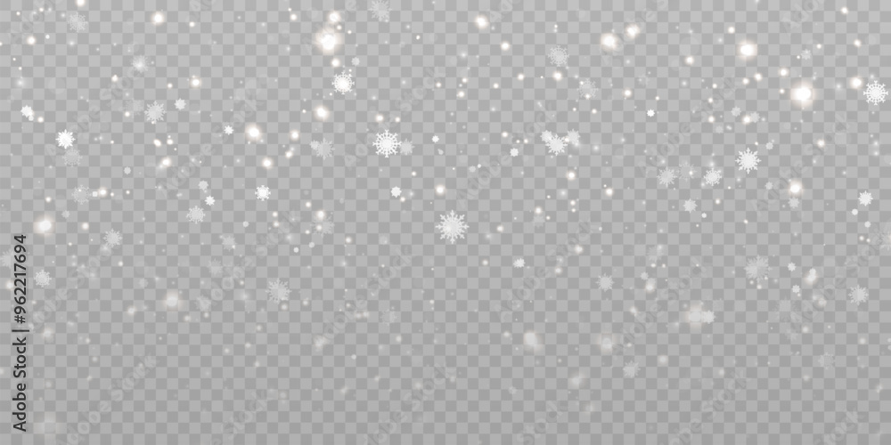 Poster vector texture cold winter wind with snow. on transparent background. christmas cold snow effect.