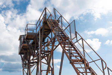 loading ladder at the port of Camaret sur Mer, Brittany