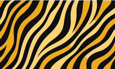 Fototapeta premium Tiger skin pattern vector illustration