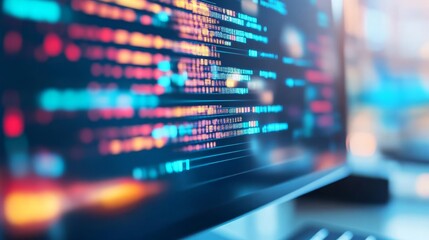 Close-up of a computer screen with gene-editing software, biotechnology tools, digital genomics