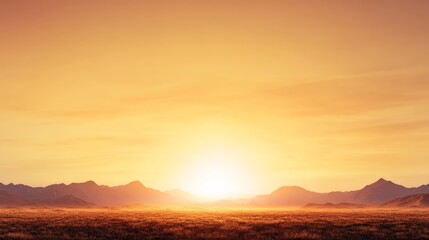 A desert sunset gradient shifting from golden yellow to deep burgundy with a slight sandy texture evoking the warm dry air of a desert evening