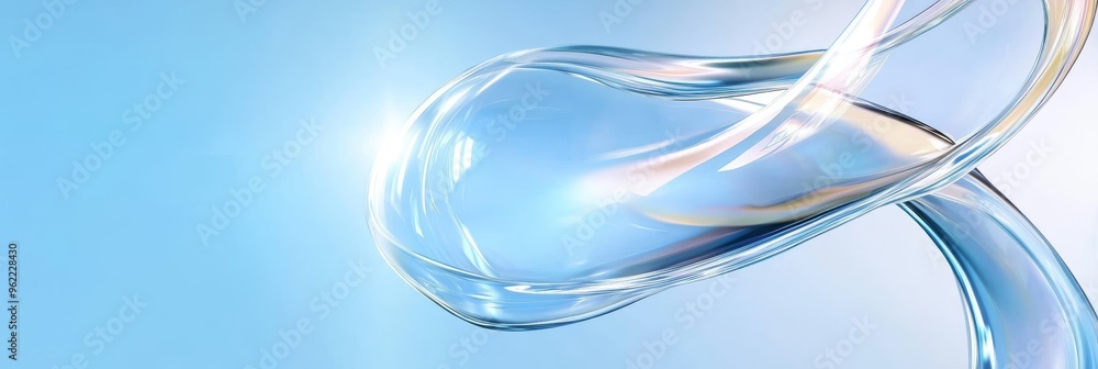 Poster abstract background with a light blue liquid swirl, creating a modern and dynamic feel. the flowing 