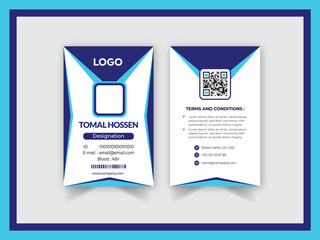 Office employee card Template