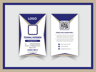 Office employee card Template