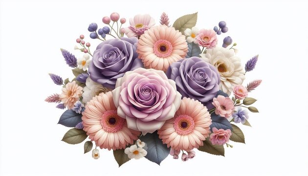 Lila pinker Blumenstrau&szlig;