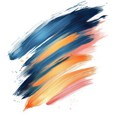 brushstroke effect with a transparent background