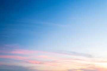 Fototapeta premium Beautiful sunset sky, Cloud in twilight