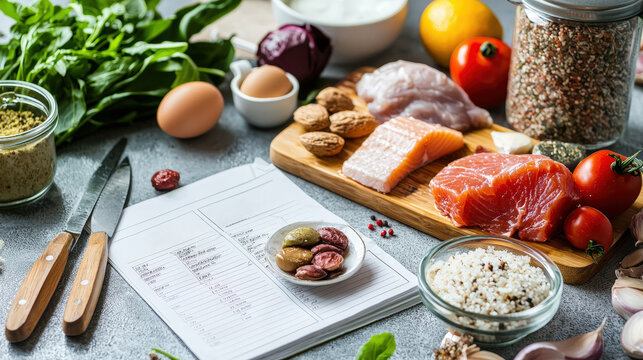 Balanced New Year's Diet Plan with Fresh Ingredients, Recipes, and Weekly Meal Schedule for Healthy Living