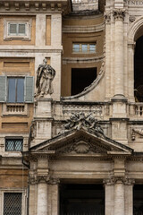 The papal basilica of Santa Maria Maggiore is one of the four papal basilicas in Rome, located in Piazza dell'Esquilino, at the top of the Cispio, between the Rione Monti and the Esquilino.