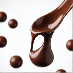 Obraz premium Splash of Chocolate Liquid