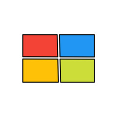 comic panel background vector