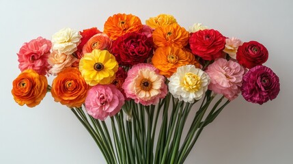 Obraz premium A colorful spring flower bouquet featuring daffodils
