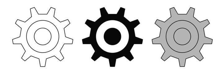 Gear Vector Icon, settings and  cog icon , cogwheel  vector icon.